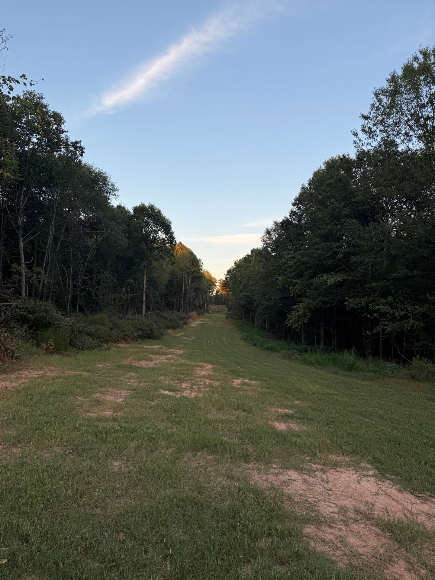 The range lane at sunset at the Fire Ammo testing range